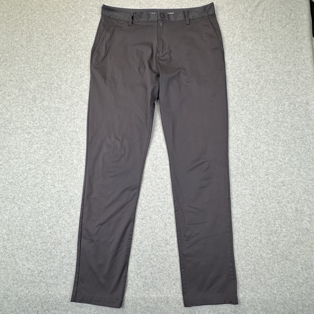 Rhone Pants Mens 34x32 Gray Commuter Slim‎ Performance Stretch Business Casual